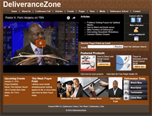 Tablet Screenshot of deliverancezone.com